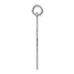 14K White Gold Laser Designed Cross Pendant - 7