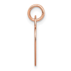 14k Rose Gold Medium Engraveable Heart Charm - 2