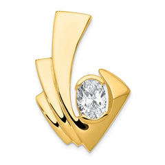 14kw 8mm Omega, 9x7mm Oval Slide Mounting