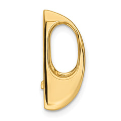 14k Holds 6mm Stone Slide Mounting Fits up to 6mm Regular/8mm Fancy or Reversible Omega - 2