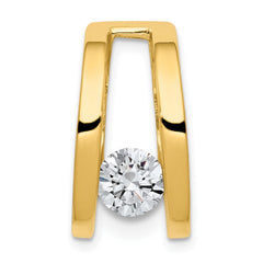 14k Holds 6mm Stone Slide Mounting Fits up to 6mm Regular/8mm Fancy or Reversible Omega - 2
