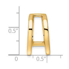 14k Holds 6mm Stone Slide Mounting Fits up to 6mm Regular/8mm Fancy or Reversible Omega - 2