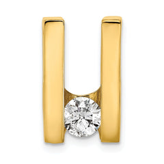 14k Complete AAA 5.25mm Diamond Slide Fits up to 6mm Regular/Fancy/Reversible Omega