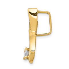 14k Complete 1/2 carat AA Diamond Slide Fits up to 8mm Regular/Fancy/Reversible Omega