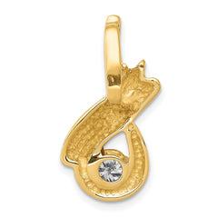 14k Complete 1/2 carat AA Diamond Slide Fits up to 8mm Regular/Fancy/Reversible Omega