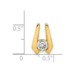 14k Complete AA 4.5mm Diamond Slide Fits up to 2mm Regular/3mm Fancy or Reversible Omega - 2