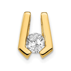 14k Holds 4.5mm Stone Slide Mounting Fits up to 2mm Regular/3mm Fancy or Reversible Omega - 2