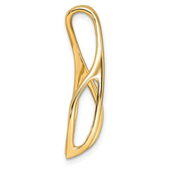 14k Peg-Set Diamond Slide Mounting Fits up to 6mm Regular/8mm Fancy or Reversible Omega - 3