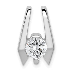 14k White Gold Holds 5.75mm Stone Slide Mounting Fits up to 2mm Regular/5mm Fancy or Reversible Omega