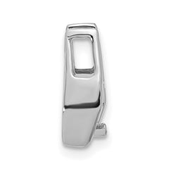 14k White Gold Holds 5.25mm Stone Slide Mounting Fits up to 3mm Fancy or Reversible Omega Only