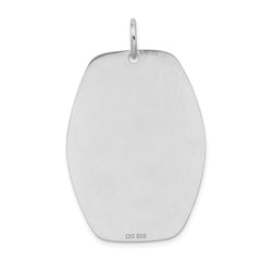 Sterling Silver Rhodium-plated Medical Jewelry Pendant - 14