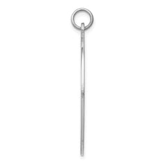 Sterling Silver Rhodium-plated Medical Jewelry Pendant - 15