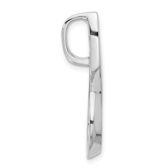 14k White Gold Fancy Peg-Set Diamond Slide Mounting Fits up to 6mm Regular/Fancy/Reversible Omega - 2
