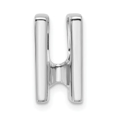 14k White Gold Holds 4.1mm Stone Slide Mounting Fits up to 4mm Regular/6mm Fancy or Reversible Omega