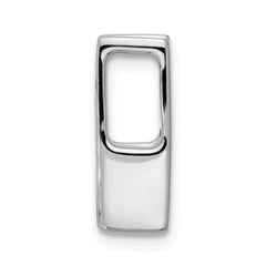 14k White Gold Holds 5.25mm Stone Slide Mounting Fits up to 6mm Regular/Fancy/Reversible Omega