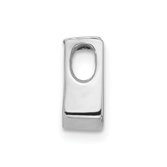 14k White Gold Holds 3.75mm Stone Slide Mounting Fits up to 2mm Regular/3mm Fancy or Reversible Omega