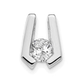 14k White Gold Complete A 4.5mm Diamond Slide Fits up to 2mm Regular/3mm Fancy or Reversible Omega
