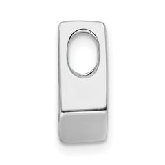 14k White Gold Holds 4.5mm Stone Slide Mounting Fits up to 2mm Regular/3mm Fancy or Reversible Omega - 2