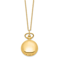 Ladies Charles Hubert Polished Gold-finish Brass Pendant Watch