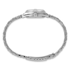 Ladies Charles Hubert Stainless Steel 26mm Black Dial Watch