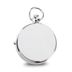 Charles Hubert Chrome-finish Brass Photo Insert Pocket Watch - 2