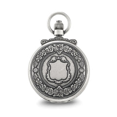 Charles Hubert Antique Chrome-finish Skeleton Pocket Watch - 2