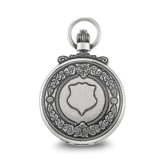 Charles Hubert Antique Chrome-finish Skeleton Pocket Watch