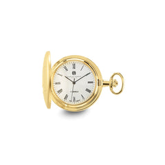 Charles Hubert Gold-finish Brass White Dial Pocket Watch