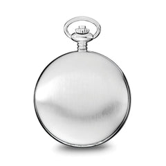 Charles Hubert Stainless Steel White Dial Pocket Watch - 4