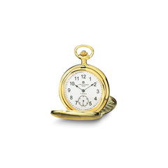 Charles Hubert IP-plated Stainless Steel White Dial Pocket Watch - 4