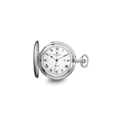 Charles Hubert Chrome-finish White Dial Pocket Watch - 2