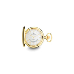 Charles Hubert Gold-finish White Dial Pocket Watch - 7