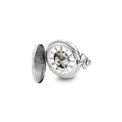 Charles Hubert Chrome-finish Shield Design Pocket Watch