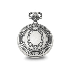 Charles Hubert Antiqued Oval Design Pocket Watch