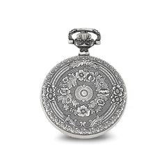 Charles Hubert Antiqued Oval Design Pocket Watch