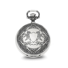Charles Hubert Antiqued Unicorn Shield Pocket Watch