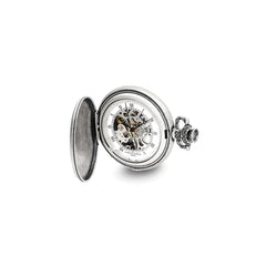 Charles Hubert Antiqued Unicorn Shield Pocket Watch