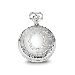 Charles Hubert Chrome-finish Oval Design Pocket Watch