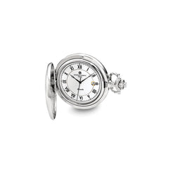 Charles Hubert Chrome-finish Floral Design Pocket Watch - 2