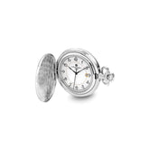 Charles Hubert Chrome-finish Floral Design Pocket Watch