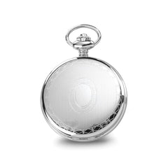 Charles Hubert Stainless Steel Oval Design Pocket Watch