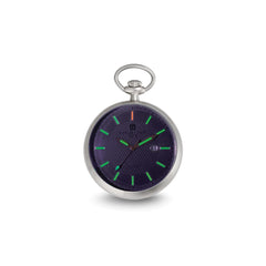 Charles Hubert Stainless Steel Open Face Tritium Quartz Pocket Watch - 2