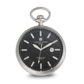 Charles Hubert Stainless Steel Open Face Tritium Quartz Pocket Watch - 2