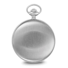 Charles Hubert Stainless Steel Double Cover Tritium Mechanical Pocket Watch