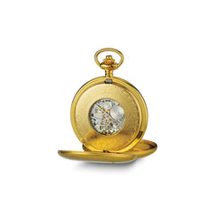 Charles Hubert Stainless Steel IP-plated Double Cover Tritium Pocket Watch