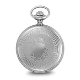 Charles Hubert Stainless Steel Hunter Case Tritium Quartz Pocket Watch