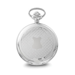 Charles Hubert Stainless Steel White Dial with Date Pocket Watch - 2