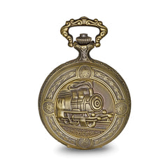 Charles Hubert Antique Gold-finish Train Pocket Watch