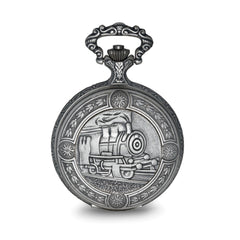 Charles Hubert Antique Chrome-finish Train Pocket Watch