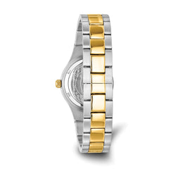 Ladies Charles Hubert Two-tone Stainless Steel Black Dial Watch